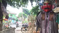 ampung Ondel-ondel di Jalan Kembang Pacar, Kramat Pulo, Senen, Jakarta Pusat, salah satu sudut Jakarta yang bertahan melestarikan kesenian ondel-ondel (Liputan6.com/Devira)