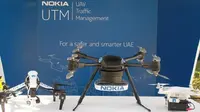 Nokia memamerkan pengoperasian drone dengan jaringan LTE di ajang UAE Drones for Good Award di Dubai. 