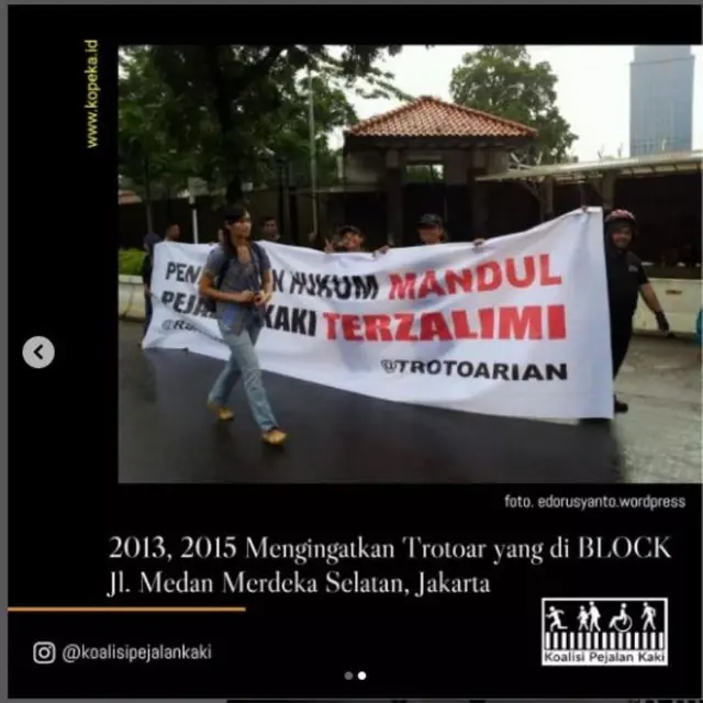 Dubes AS Persilakan Trotoar di Depan Gedungnya Dibuka, Koalisi Pejalan Kaki Ungkap Sudah Protes Selama Bertahun-Tahun