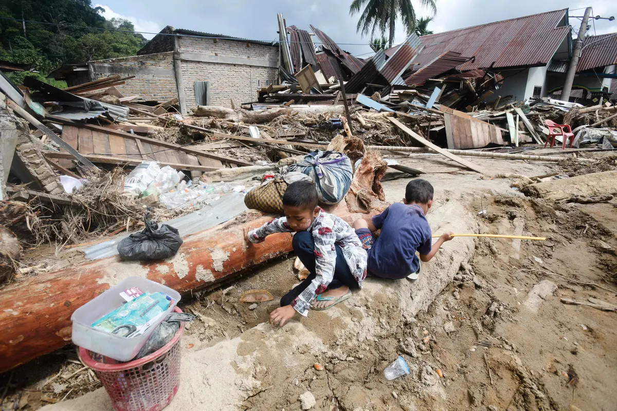 Terdampak Bencana Banjir dan Longsor, Wilayah Batang Toru Tapanuli Selatan Nyaris Rata dengan Tanah