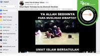 Hoaks Muslimah Dibaptis. (Facebook Abdul Aziz bin Manai Sofyan)