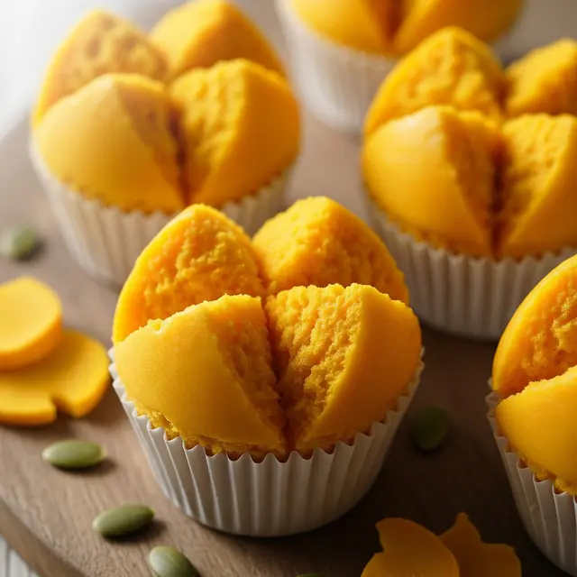 Kue Mangkok Labu Kuning Kukus Mekar (Image by Gemini AI)