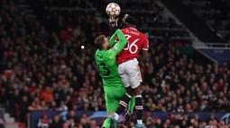 Anthony Elanga pun tercatat beberapa kali mengancam gawang Atletico Madrid, namun sayang belum ada dari kesempatan tersebut menjadi gol. (AFP/Paul Ellis)