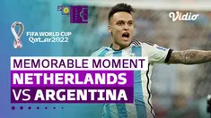 Berita Video momen adu penalti dalam laga perempat final Piala Dunia 2022 antara Timnas Belanda melawan Timnas Argentina, di mana Lautaro Martinez menjadi penentu, Sabtu (10/12/2022) dinihari WIB.