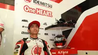 Pembalap Idemitsu Honda Team Asia, Andi Gilang pada ajang Moto2 2020. (Istimewa)