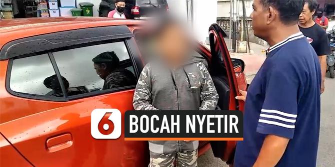 VIDEO: Bocah SD Nyetir Mobil Tabrak Pemotor