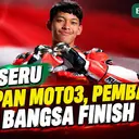 Momen Keseruan Nonton Balapan Moto3 Depan Mata, Pembalap Indonesia Veda Ega Sukses Finish Posisi...
