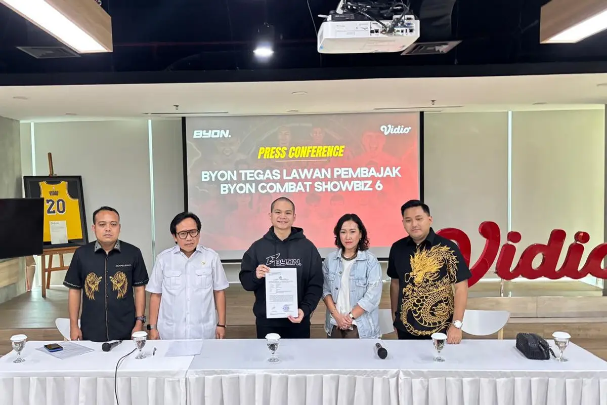 Vidio bersama BYON Combat mengambil langkah hukum atas praktik pembajakan siaran BYON Combat Sport Showbiz Vol. 6