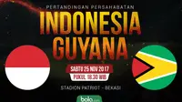 Persahabatan Indonesia Vs Guyana (Bola.com/Adreanus Titus)