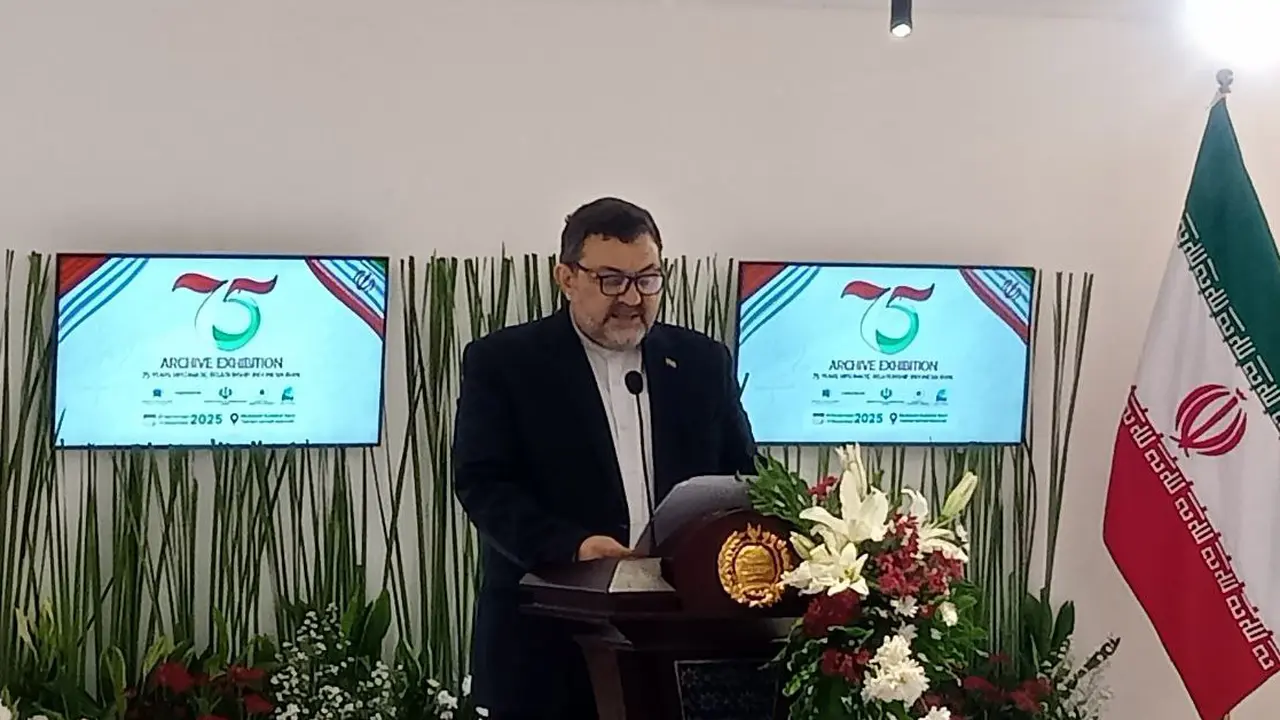 Penyampaian pidato Dubes Iran untuk Indonesia