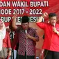 Pasangan Febrina-Adam yang diusung PDIP di Pilkada Mesuji, Lampung. (Liputan6,com/Taufiqurrohman)