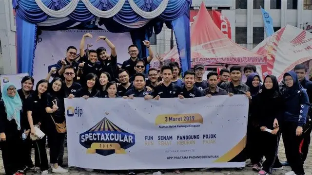 KPP Pratama Padang Sidempuan ingatkan kewajiban SPT Tahunan Pajak Penghasilan melalui Spectaxculer 2019 (3/3/2019). (Dok KKP Pratama Padang)