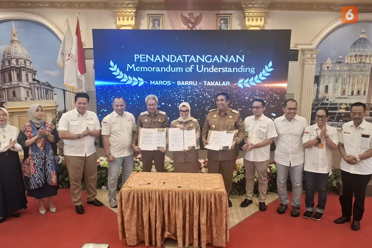 GAN dan 3 Pemda di Suslel teken MoU Koperasi Merah Putih (Liputan6.com/Fauzan)