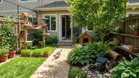 7 Desain Taman Kecil dengan Area Khusus untuk Kucing Bermain agar Anabul Lebih Aktif