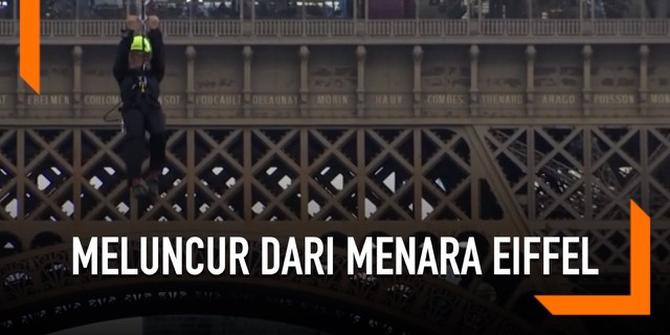 VIDEO: Sensasi Meluncur dari Menara Eiffel