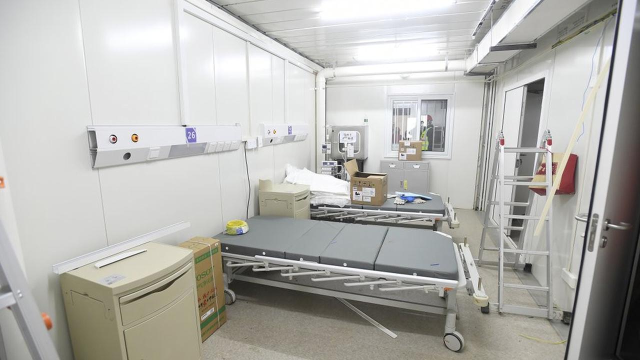 Penampilan RS Huoshenshan di kota Wuhan khusus pasien virus Corona.