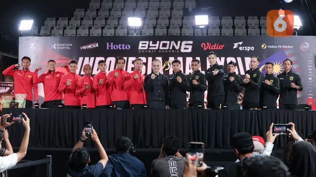 Foto: Api Rivalitas Indonesia vs Malaysia Kian Membara, Harimau Malaya Siap Tuntaskan Dendam di Byon Combat Showbiz Vol. 6