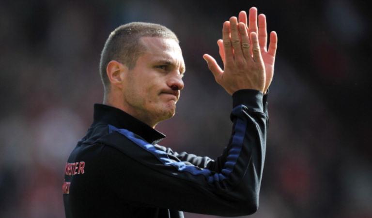 Mantan bek Manchester United, Nemanja Vidic. (AFP/Glyn Kirk)