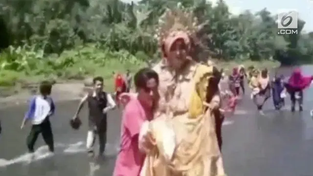 Pasangan calon pengantin baru, Hasman Dan Jumriah mungkin tidak pernah menyangka, jika pernikahannya bakal mendadak viral di medsos.