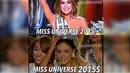 Miss Universe 2015 seri terbaru. (Twitter.com)