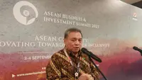 Alternate Chair ASEAN BAC Bernardino Vega dalam RCEP Roundtable Dialog, di Hotel Sultan, Senayan, Jakarta, Rabu (6/9/2023). Forum ini merupakan bagian dari KTT ASEAN 2023. (Arief/Liputan6.com)