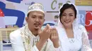 Kabar bahagia datang dari Aiko Sarwosri Isra atau yang akrab disapa Chef Aiko. Lantaran ia resmi menikah dengan Saugi Balfas pada Sabtu (7/4/2018) di Ciputat, Tangerang Selatan. (Nurwahyunan/Bintang.com)