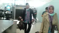 Calon haji gelombang dua telah mendarat di Bandara King Abdul Abdul Aziz Jeddah, Arab Saudi. (Liputan6.com/Muhammad Ali)