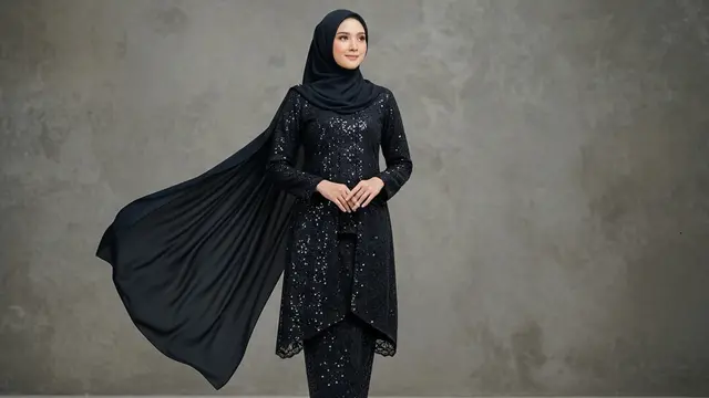 Gamis Batik Payet Mewah Tapi Tetap Ringan