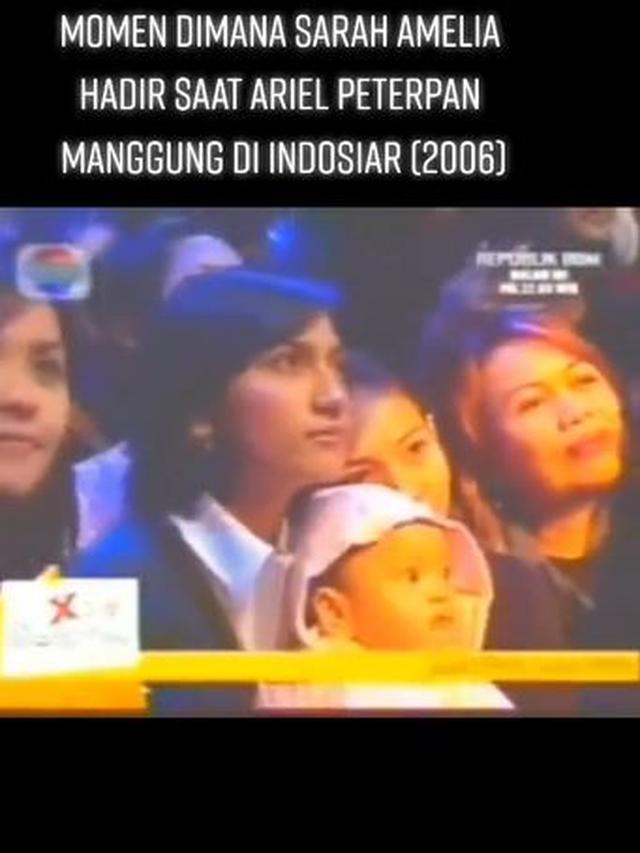 6 Potret Sarah Amalia Gendong Alleia Kecil, Momen Nonton Ariel Manggung Curi Perhatian
