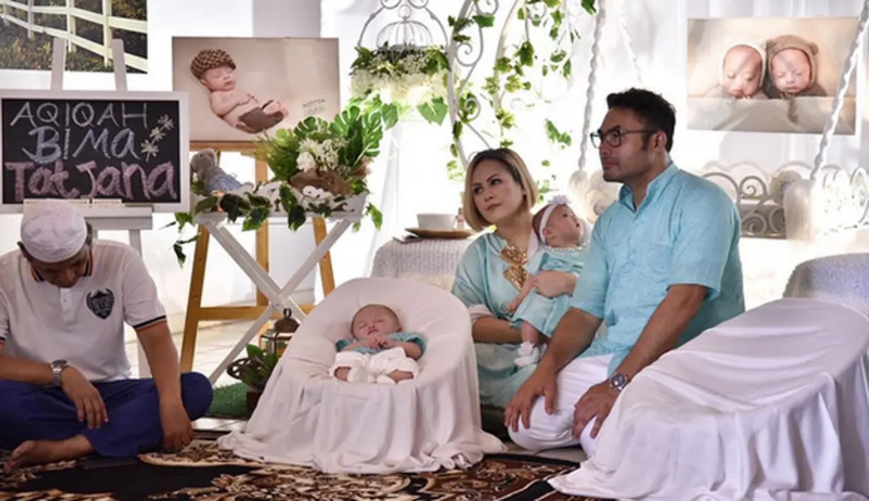 "Alhamdulillah Saat Acara Berlangsung, Tatjana dan Bima Nggak Rewel, Mereka malah kayak janjian bergantian Tidur," lanjut pemeran Merry dalam film Merry Riana: Mimpi Sejuta Dolar. (Instagram/cynthia_lamusu)