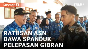 Ratusan ASN Lepas Gibran Rakabuming di Balaikota Solo