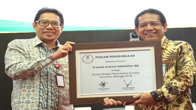 Bank Bri Raih Penghargaan Emiten Penambahan Investor Karyawan Tertinggi 2018 Bisnis Liputan6 Com