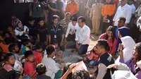 Presiden Jokowi dan TGB kunjungi korban gempa Lombok. (Biro Pers Kepresidenan RI)