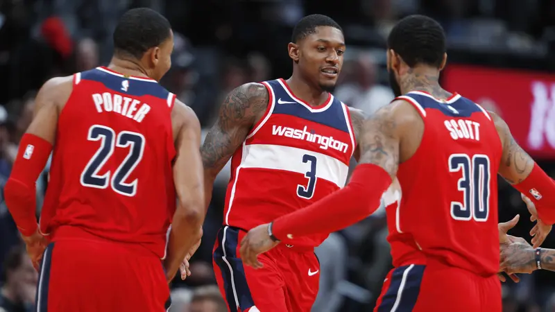 FOTO: Kalahkan Nuggets, Wizards Pimpin Klasemen Wilayah Timur