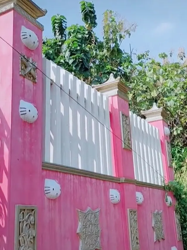 Viral Rumah Berdesain Serba Hello Kitty Warna Pink, Ini 7 Potretnya yang Curi Perhatian