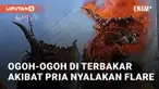 Kebakaran ogoh-ogoh terjadi saat Karnaval Pondok Bambu. Peristiwa ini terjadi di Susukan, Kabupaten Cirebon