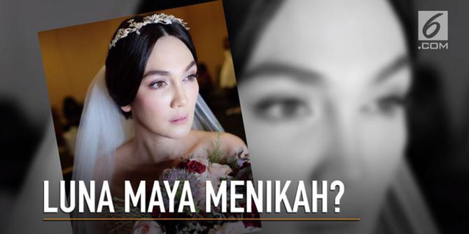 VIDEO: Luna Maya Cantik Pakai Gaun Pengantin, Menikah?