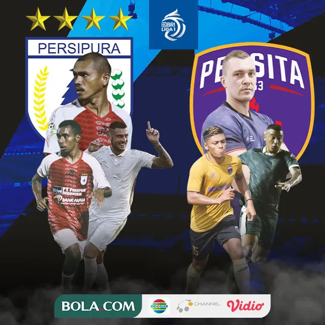 BRI Liga 1 - Duel Antarlini - Persipura Jayapura Vs Persita Tangerang