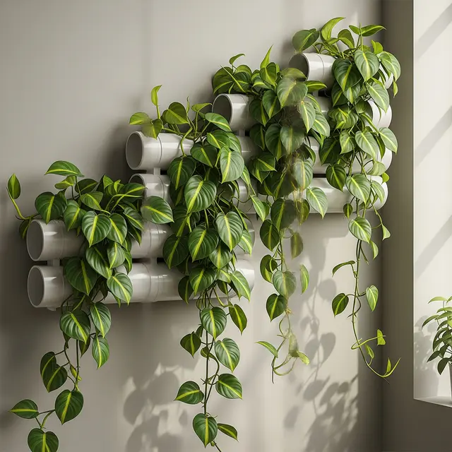 Tanaman Paling Tahan Panas untuk Kebun Vertikal PVC (Image by Gemini AI)
