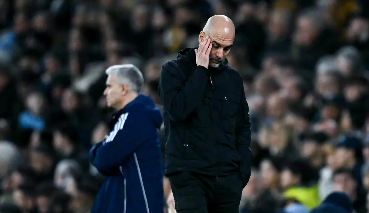 Manchester City yang tengah bersaing di papan atas harus kembali kehilangan poin penting jelang pekan-pekan akhir musim. Kini terpaut tujuh poin dari sang pemuncak klasemen Arsenal. (AFP/Paul Ellis)