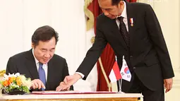 Kunjungan Perdana Menteri Korea Selatan Lee Nak-yeon tersebut diharapkan dapat mempererat persahabatan masyarakat Asia dan juga masyarakat Indonesia dan Korea Selatan. (Liputan6.com/HO/Pur)