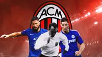 AC Milan - Olivier Giroud, Jimmy Greaves, Fernando Torres (Bola.com/Adreanus Titus)