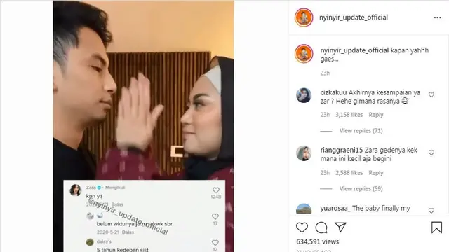 Komentar Adhisty Zara divideo TikTok Niko Hakim dan Rachel Vennya jadi Sorotan