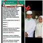 Hoaks ajakan bunuh HRS disandingkan dengan foto Ketua PCNU Semarang dan istri. (Sumber Foto: FB)