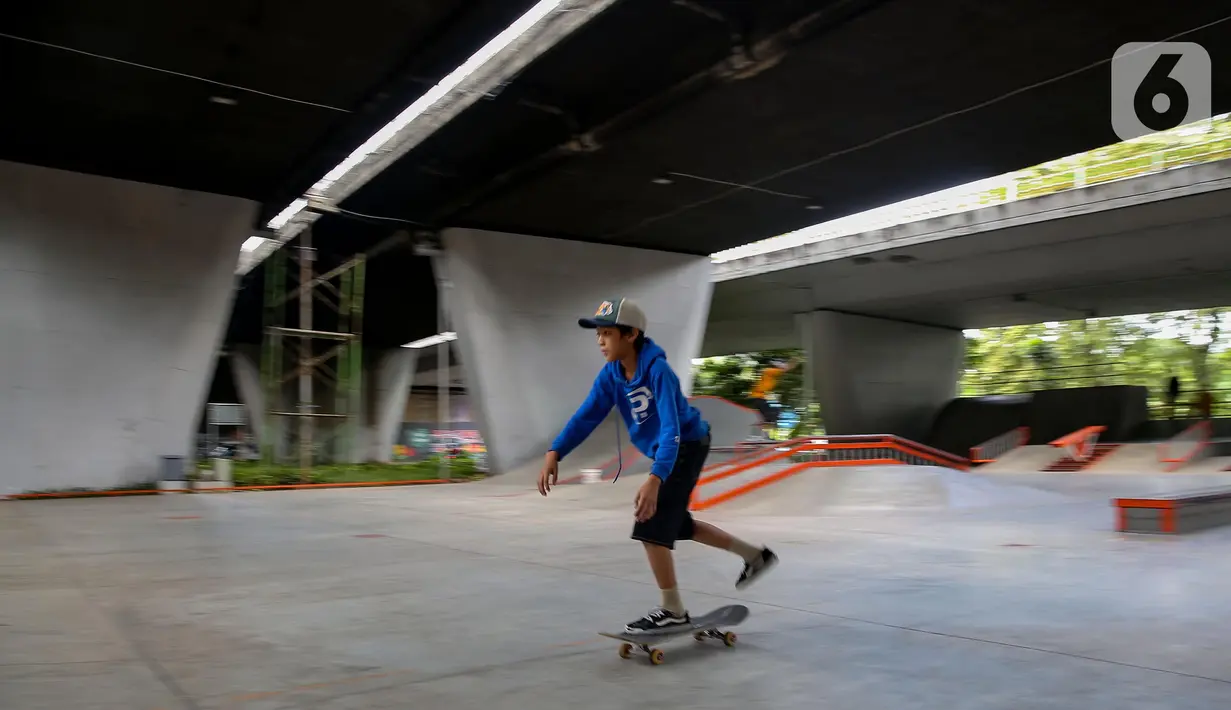 Ruang publik perkotaan, khususnya di Jakarta diharapkan memiliki fungsi utama menjadi lokasi bersama untuk belajar, berbagi, mengembangkan bakat, hingga melahirkan atlet prestasi. (Liputan6.com/Angga Yuniar