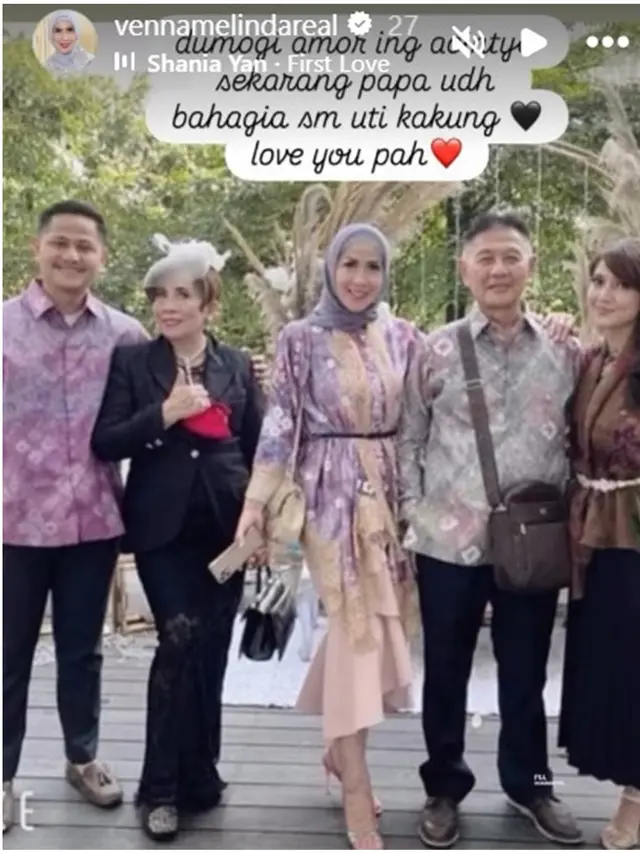 Ayah Venna Melinda Meninggal Dunia, Ini 6 Potret Kenangan Bersama Keluarga