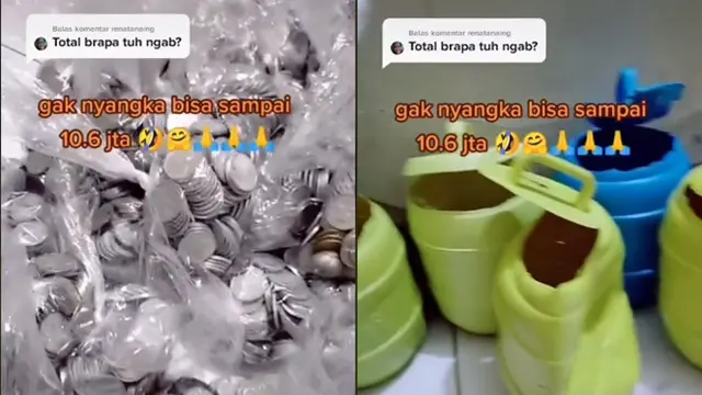 Viral Nabung Uang Receh Sampai 10 Juta, Bikin Warganet Melongo