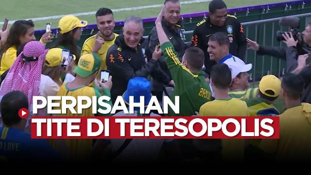 Berita video momen perpisahan pelatih Brasil, Tite kepada fans di Teresopolis jelang Piala Dunia 2022