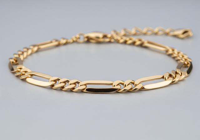 Gelang Rantai Model Mariner/Figaro/Model Gelang Emas Tipis Desain Kuat dan Tahan Lama untuk Ibu Rumah Tangga (Sumber: gemini.com)