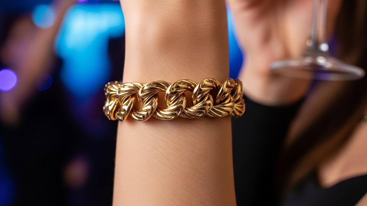 10 Rekomendasi Gelang Rantai Emas Kuning Tebal untuk Pesta 2025, Elegan &amp; Mewah